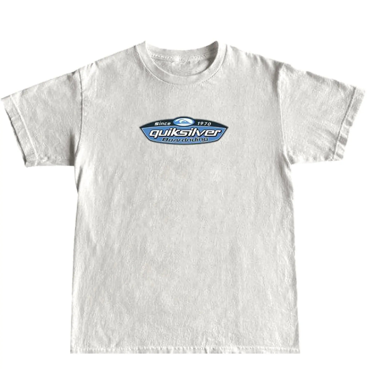 Vintage 90s Quiksilver Skateboarding & Surfing Unisex Crew Neck Tees Casual Short-Sleeve Top