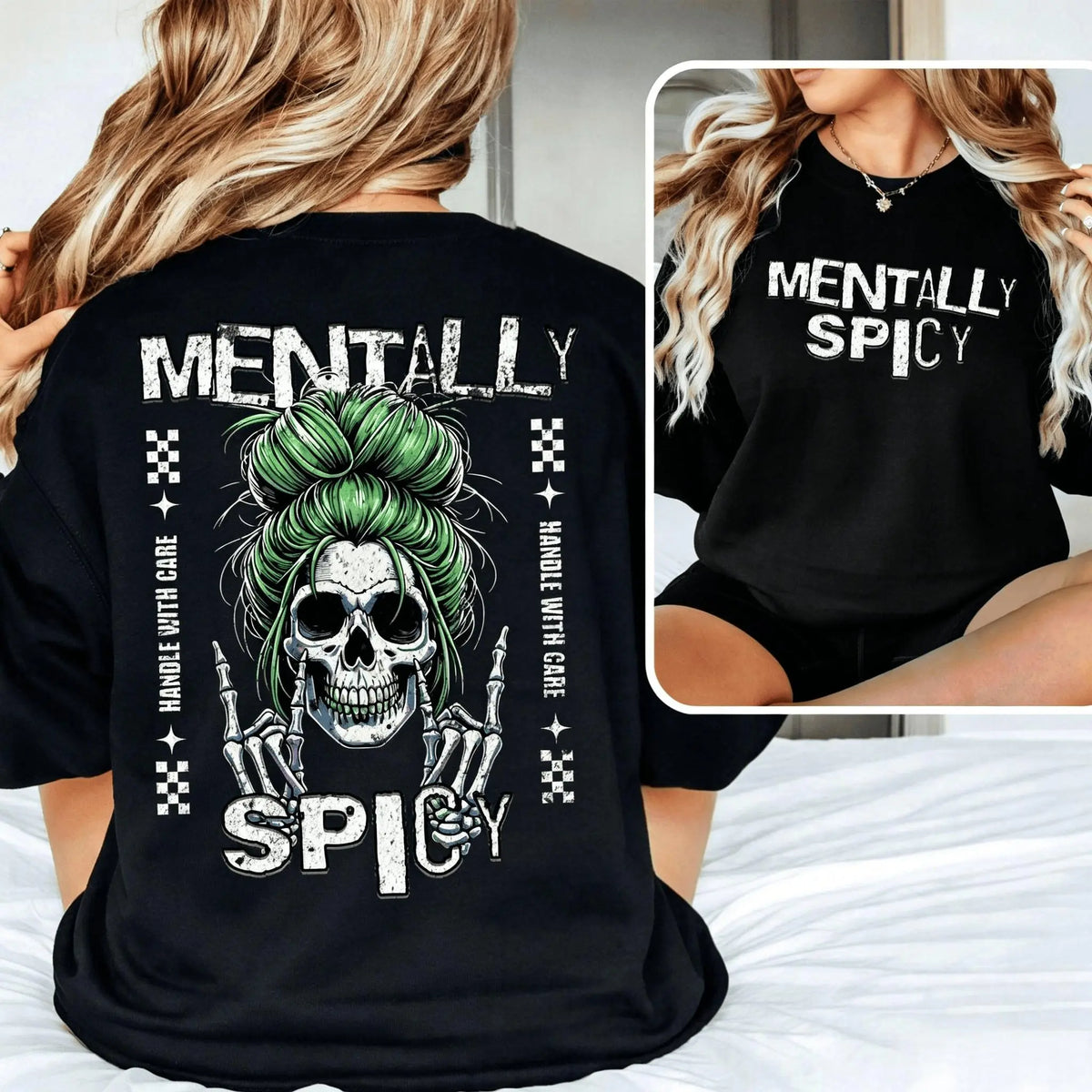 Fiery Soul" Skull - Satirical Dark Humor T-Shirt, Fun & Sarcastic Mom Gift, Mother's Day Present TShirt