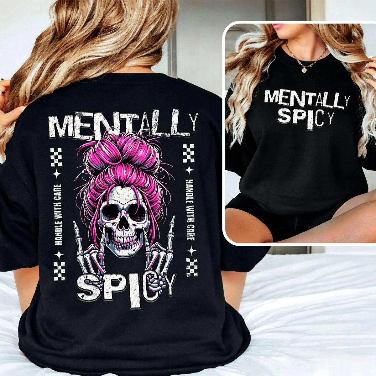 Fiery Soul" Skull - Satirical Dark Humor T-Shirt, Fun & Sarcastic Mom Gift, Mother's Day Present TShirt