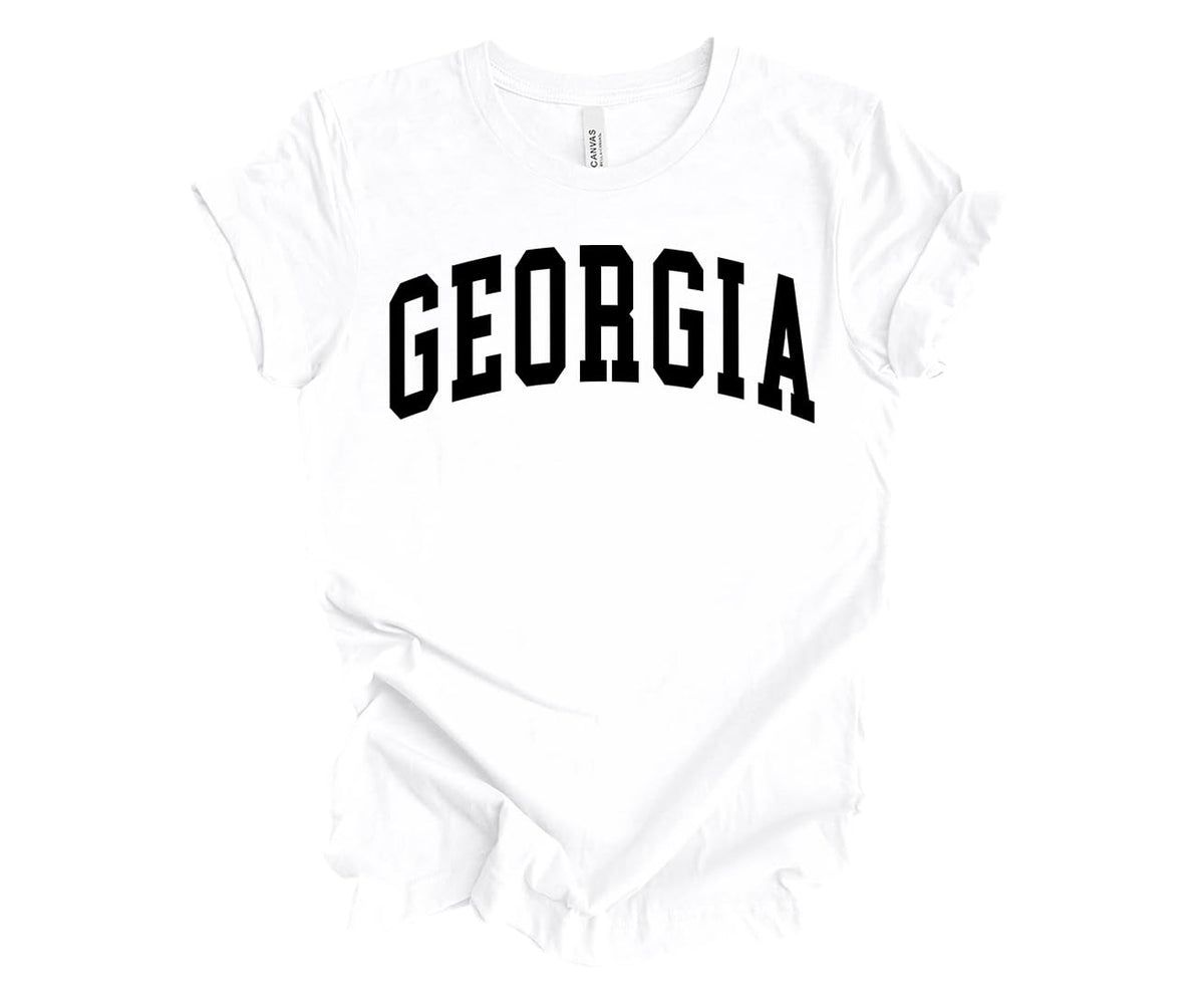 Womens Georgia Football Varsity Georgia Unisex Fit Short Sleeve T-Shirt