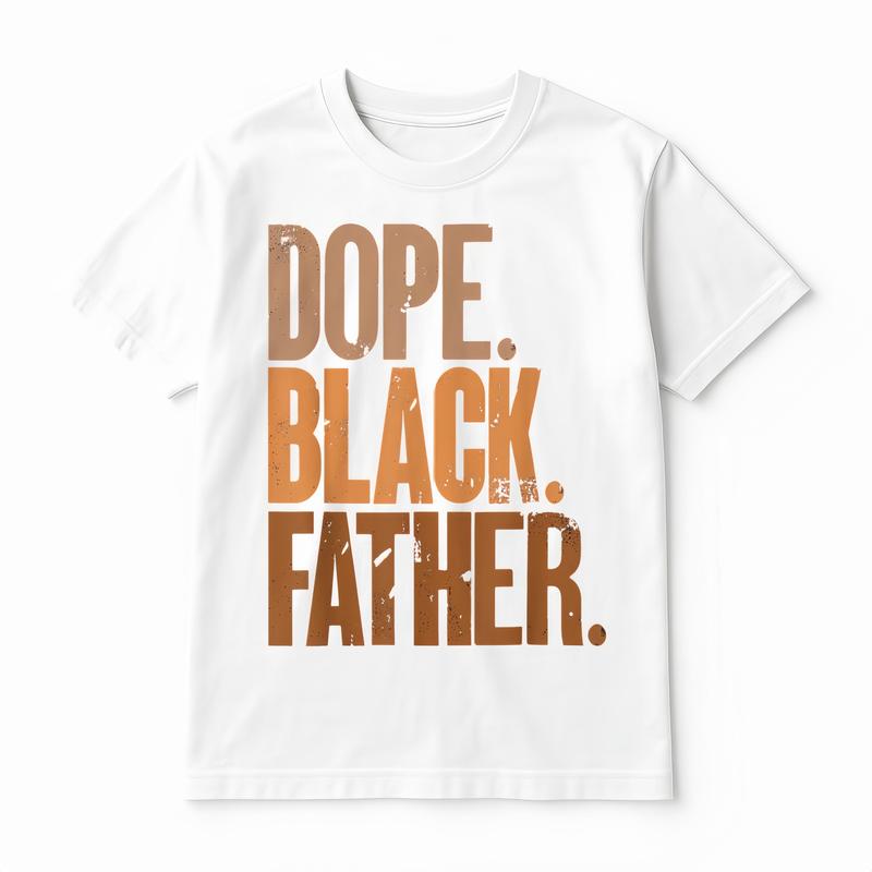 Men's Cotton Crew Neck Short-Sleeve Graphic T-Shirt - Menswear Top, Father's Day Gift Idea for Casual Wear