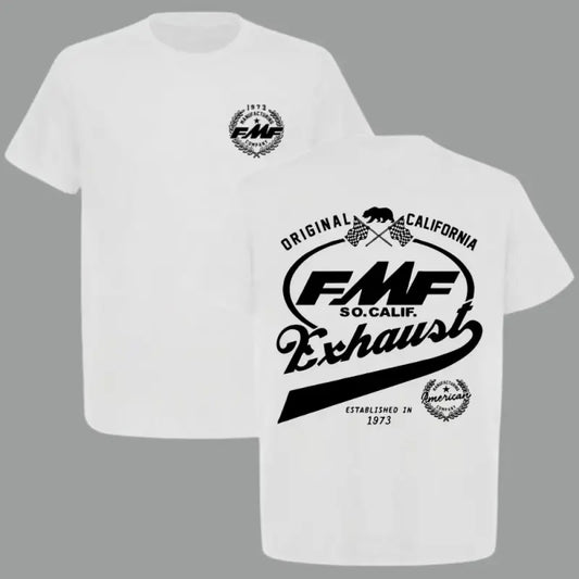 Vintage Graphic Tee for Men - Retro 1973 Motocross Short-Sleeve T-Shirt, 100% Cotton Casual Streetwear Top