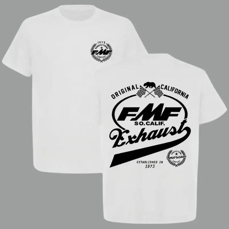 Vintage Graphic Tee for Men - Retro 1973 Motocross Short-Sleeve T-Shirt, 100% Cotton Casual Streetwear Top