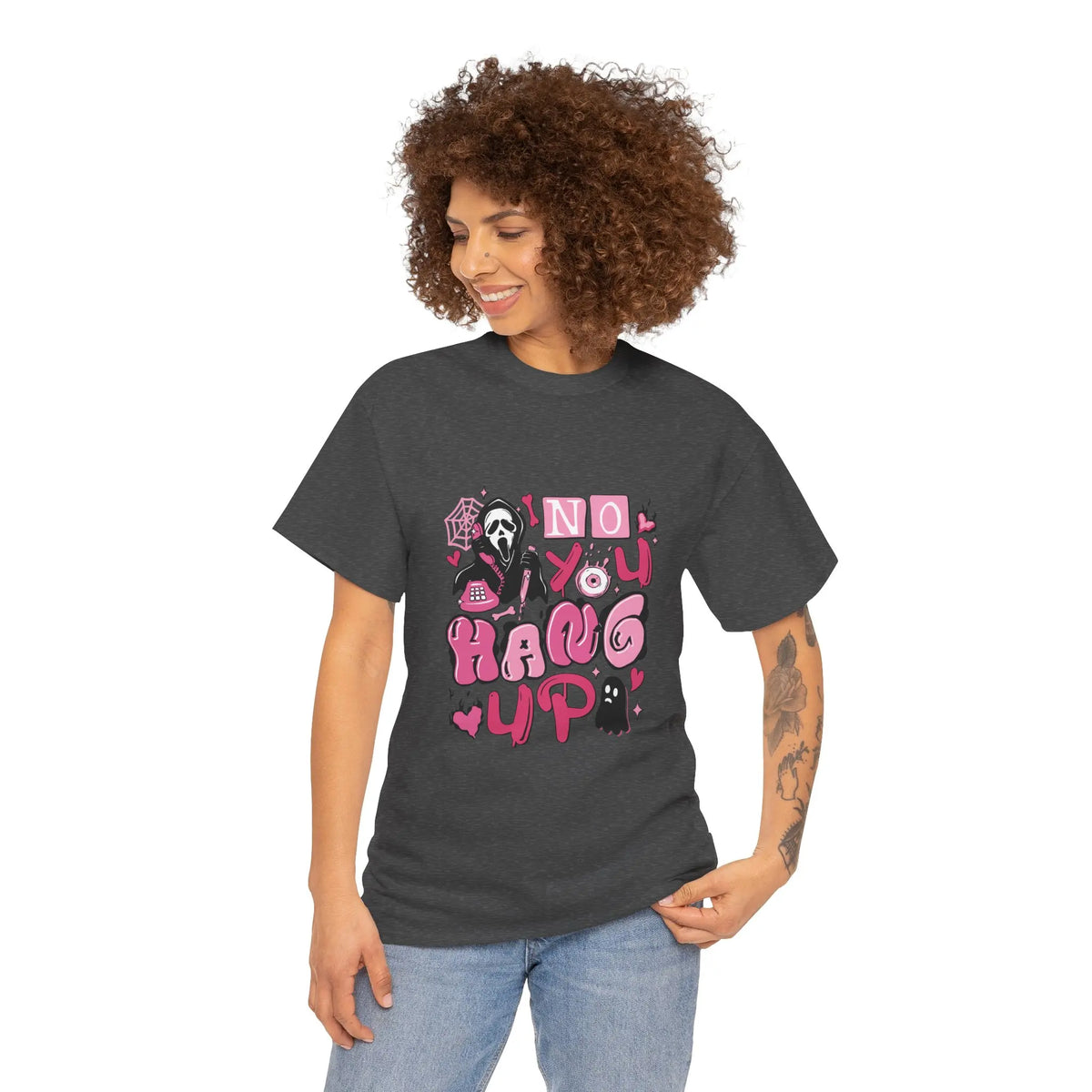 Horror “No You Hang Up” Halloween Graphic T-Shirt