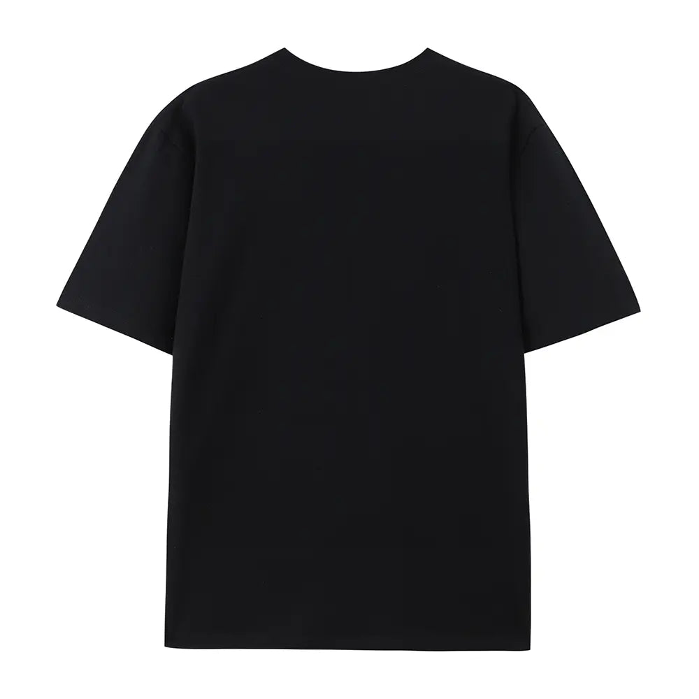Teen Boys' Short Sleeve Tee - Casual Basic, Loose-Fit, Blurry Silhouette Graphic Print, Daily Wear, Prop 65 Safe Summer Menswear T-Shirt,sohochic