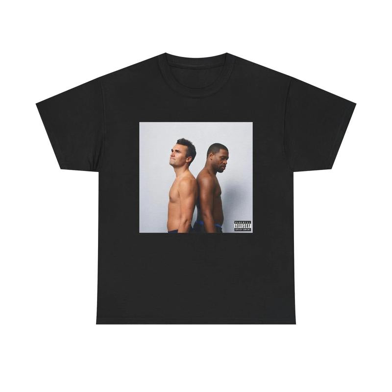 Men's Cotton Graphic T-Shirt - Short-Sleeve, Round Neck, Fitted Cut, All Over Print Album Cover Design, Athletic, Fashion Streetwear, Chinese New Year, Classic Casual Comfortable Menswear Top, Good Graphic Tees