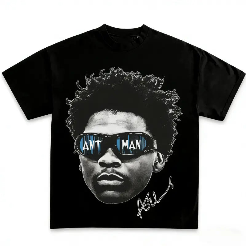 Anthony Edwards Graphic Print Unisex Cotton T-Shirt - Short-Sleeve, Round Neck, Soft, Comfortable, Fit, Gym Tops, Customized Clothes Products, Casual Everyday Basketball Themed Pullover, Graphic Shirts,sohochic