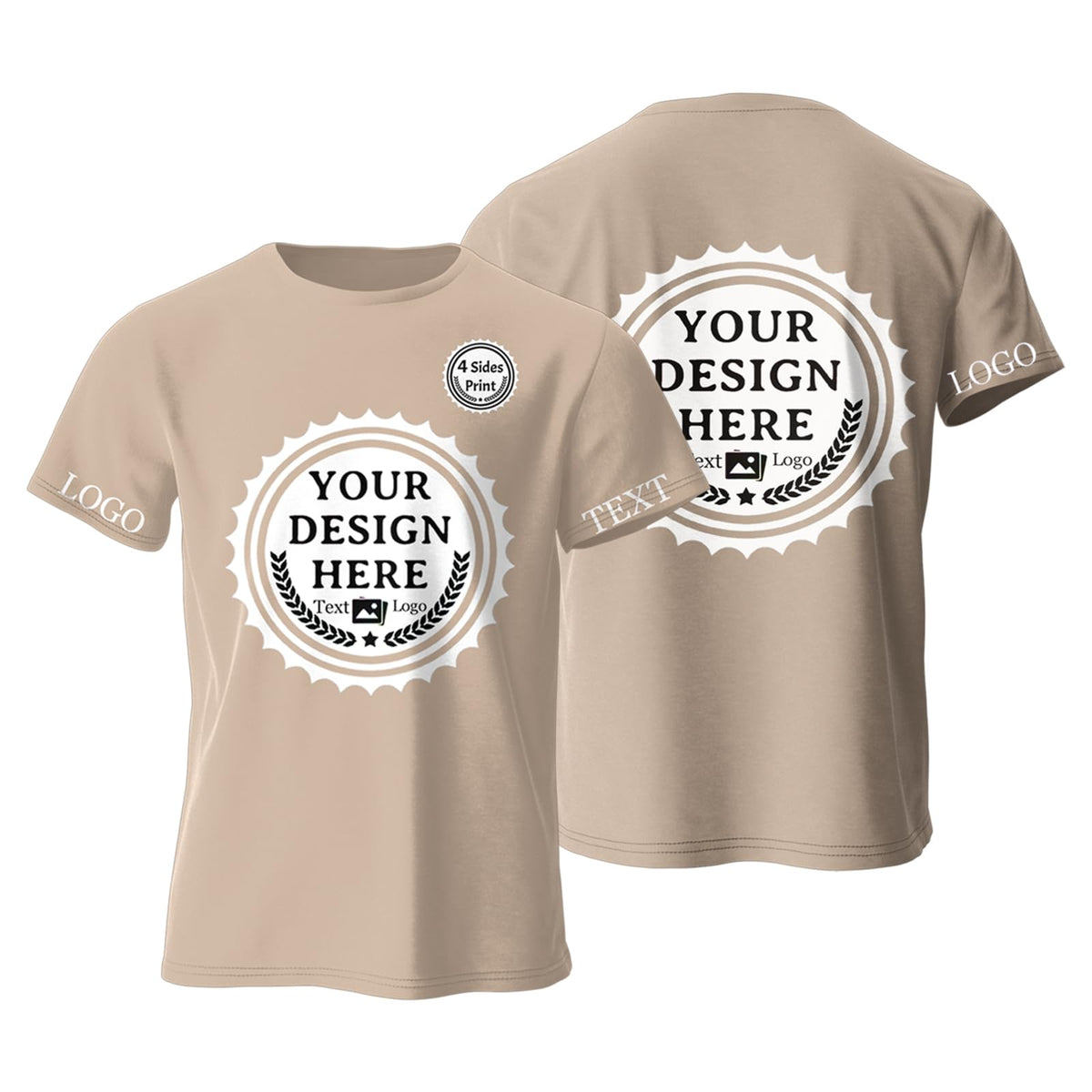 Custom T Shirts Design Your Own Bulk Customized T Shirts Unisex Personalized T Shirts Tee Add Text Logo/Photo/Image