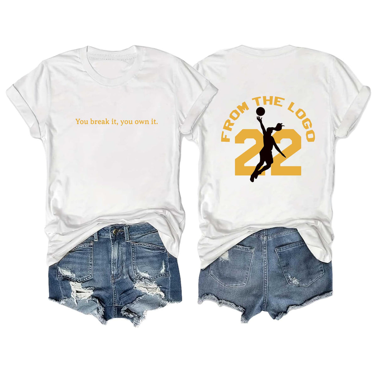 Number 22 Women Basketball Lover Sports Graphic T-Shirts