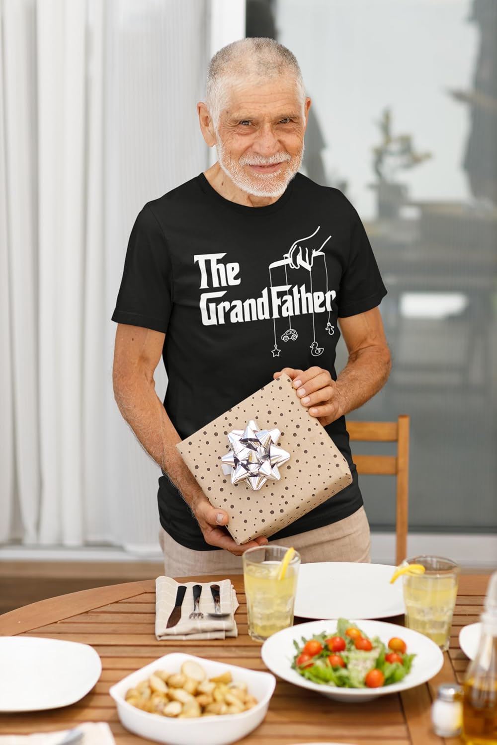 The Grandfather T-Shirt Funny Graphic Tee for Grandpa Father's Day Shirt