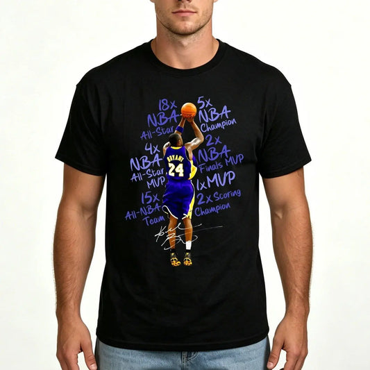 Basketball Achievement Cotton Graphic T-Shirt for Men, Championship-Themed Design, Funny Graphic Tee, Casual Streetwear