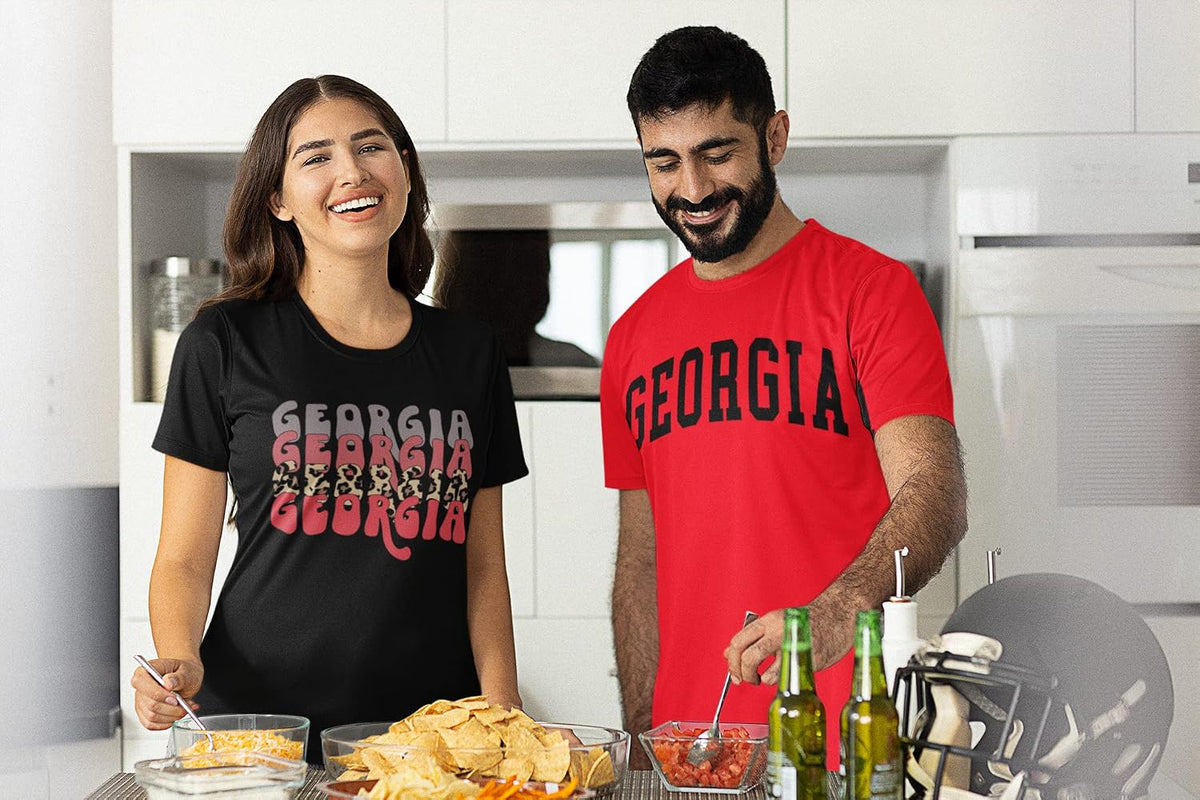 Womens Georgia Football Varsity Georgia Unisex Fit Short Sleeve T-Shirt