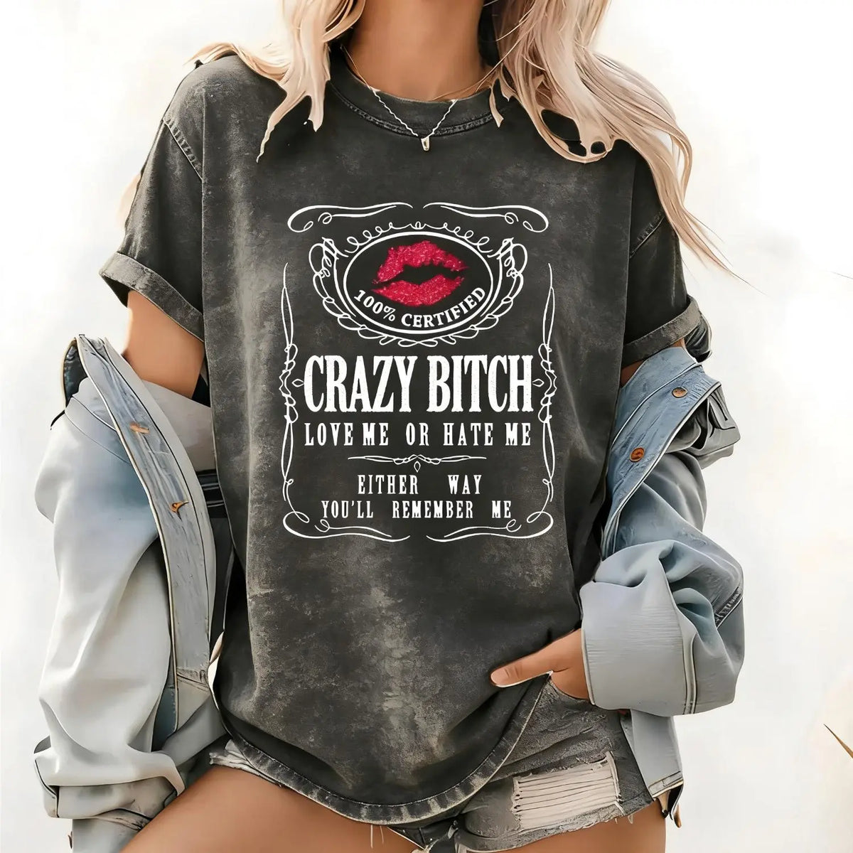 Women's Casual Cotton Short-Sleeve Round Neck Graphic T-Shirt - Humorous Bold Statement Streetwear Essential, Durable Stitching, Breathable, Jacket-Layer Ready, Shirts for Women, Fun Pick for Weekend Plans,sohochic
