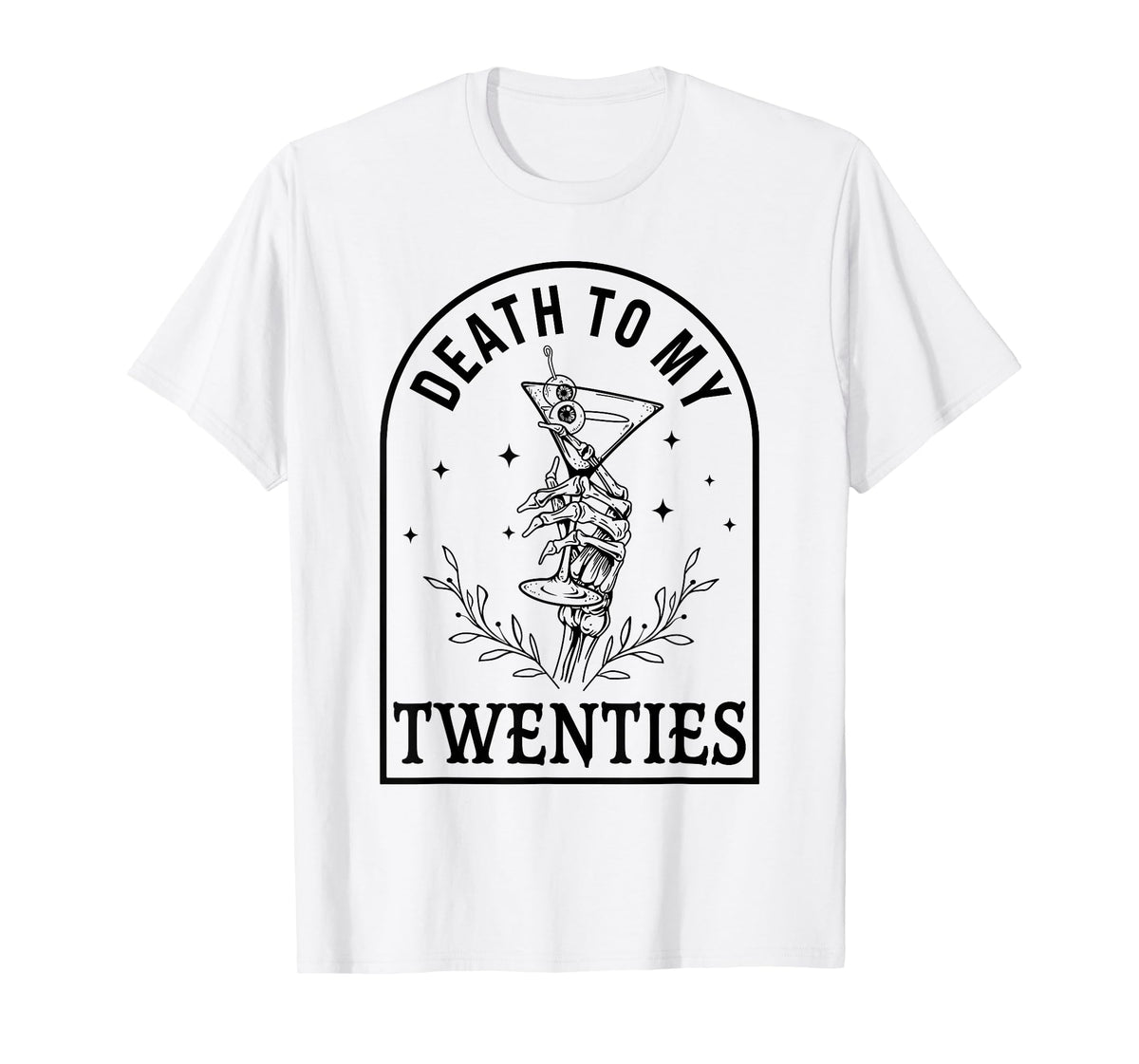 30th Birthday Gothic Halloween Party Death To My Twenties T-Shirt