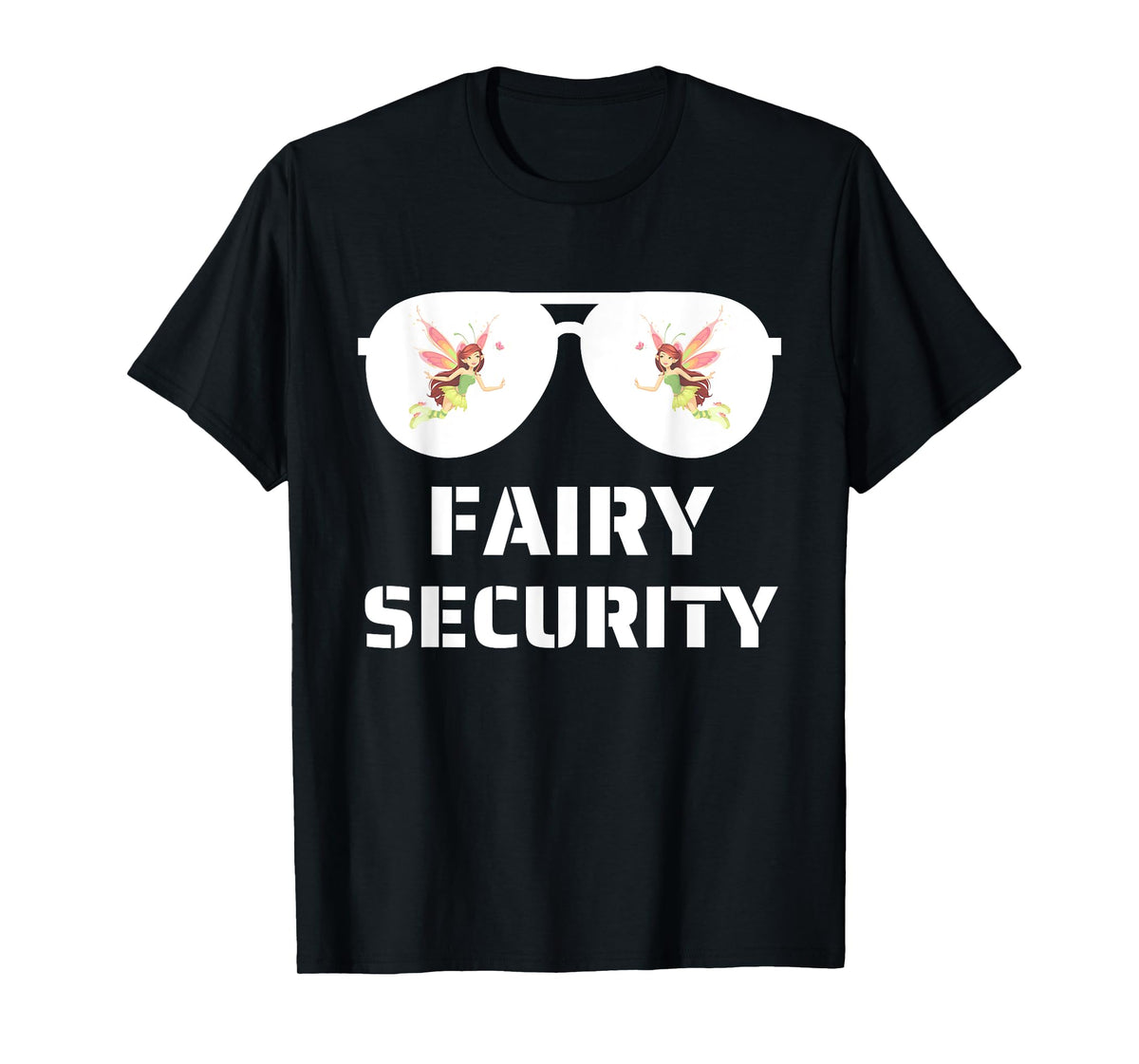 Halloween Dad Mom Daughter Adult Costume Fairy Security T-Shirt