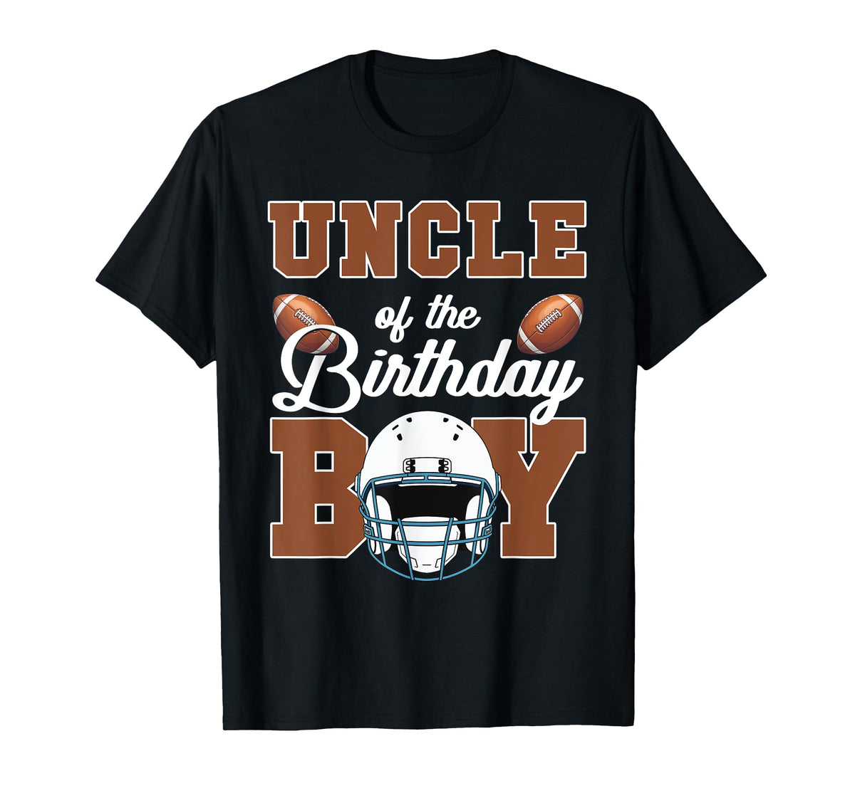 Uncle Of The Birthday Boy Football Party Family Matching T-Shirt