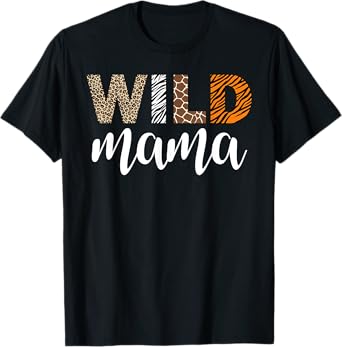 Mama of The Wild One Zoo Birthday Safari Jungle Family T-Shirt