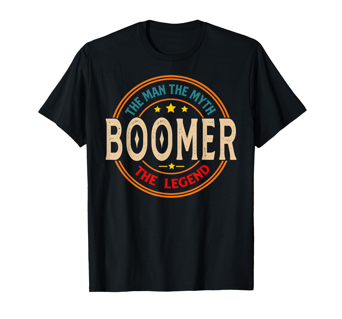 BOOMER The Legend The Man, Funny BOOMER Fathers Day T-Shirt