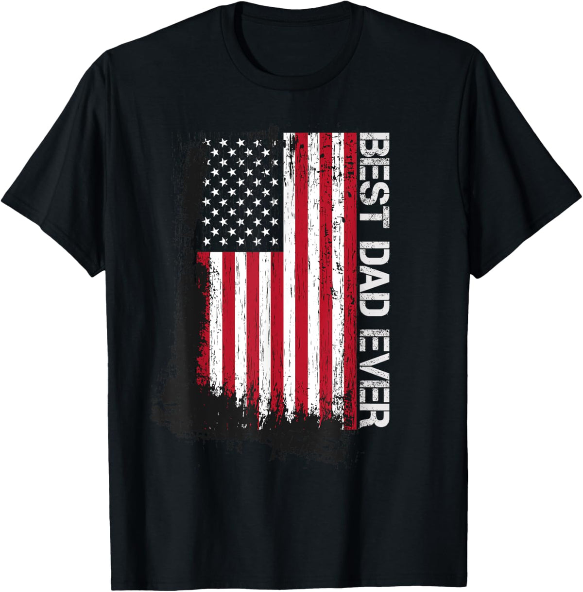 Father's day Best dad ever with US american flag T-Shirt