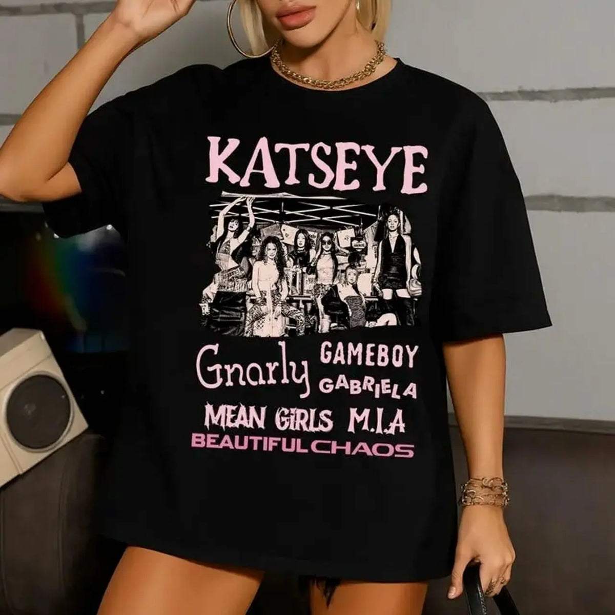 Katseye Beautiful Chaos Tracklist Shirt, Katseye Kpop Shirt, Katseye Gnarly Shirt, Gabriela Shirt, Katseye Soft is Strong Tee