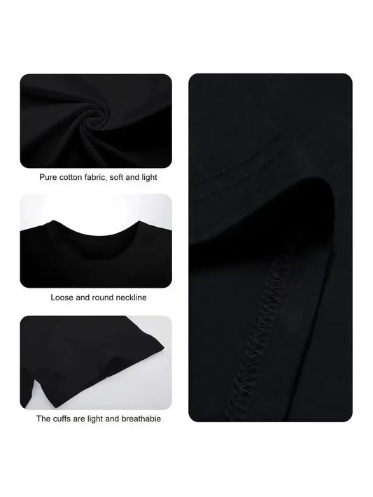 2026 Men New Arrival Vintage Record Store Black Casual Crew Neck Tee Classic Fabric Menswear Shirt Soft Top Breathable Graphic Stylish