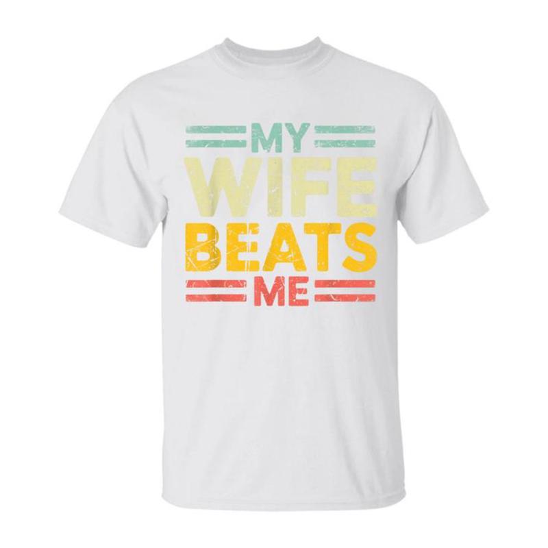 Men's Classic Short-Sleeve Stretchy Pure Cotton Round Neck Graphic T-Shirt - Tailored Cut, Breathable Fabric, Text Print Top, Funny Gift for Boyfriends, Unisex Casual Essential