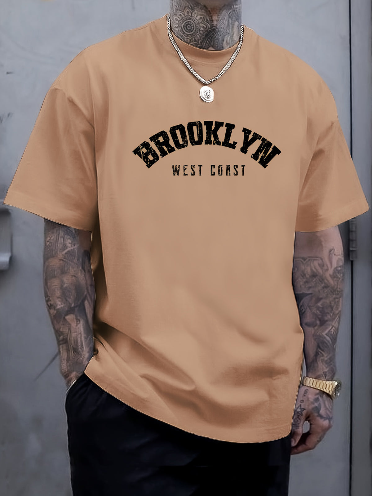 Xiangpan Ming'S Summer Short-Sleeve Print T-Shirt Is a Versatile Base Layer for Men