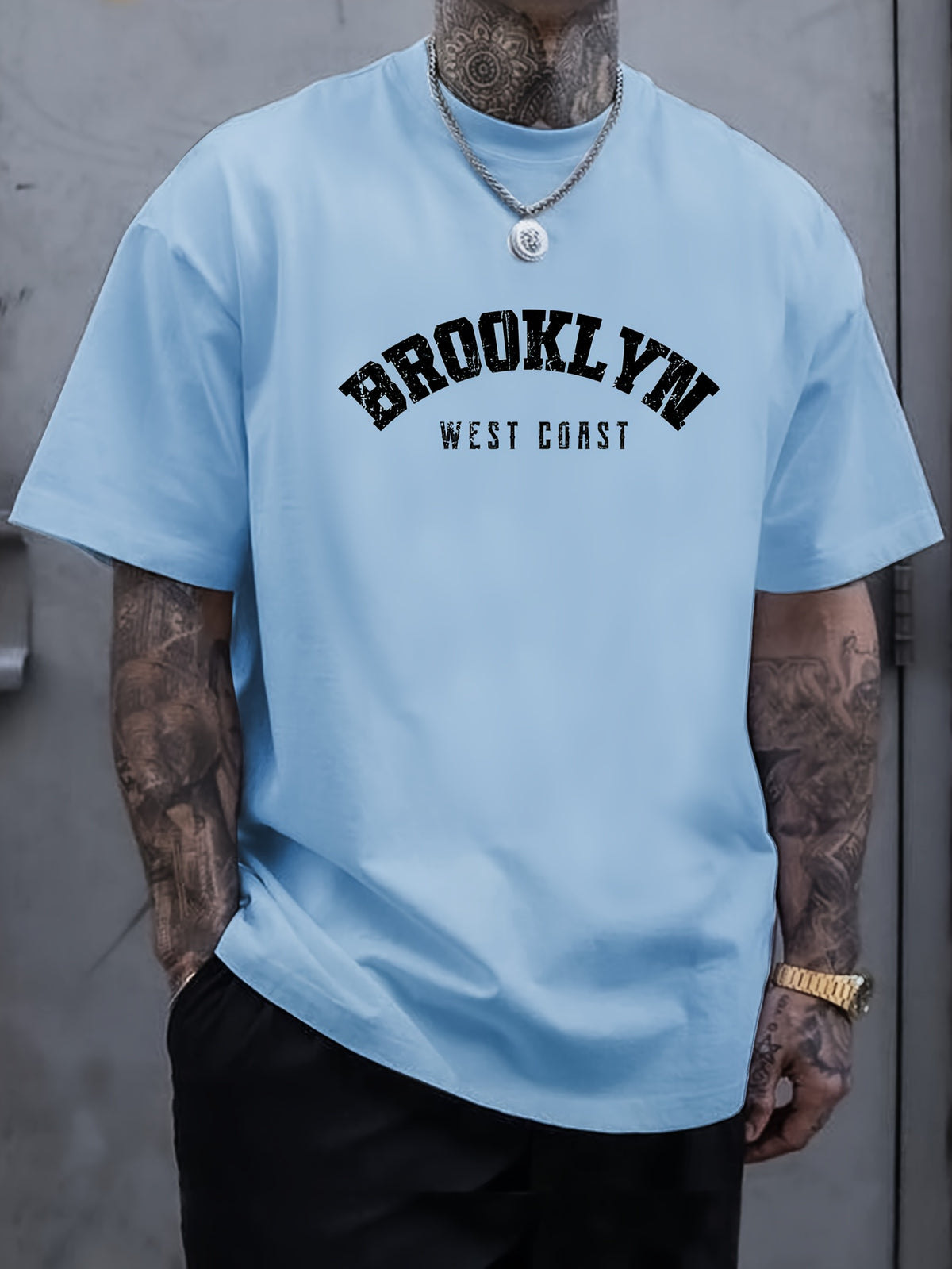 Xiangpan Ming'S Summer Short-Sleeve Print T-Shirt Is a Versatile Base Layer for Men