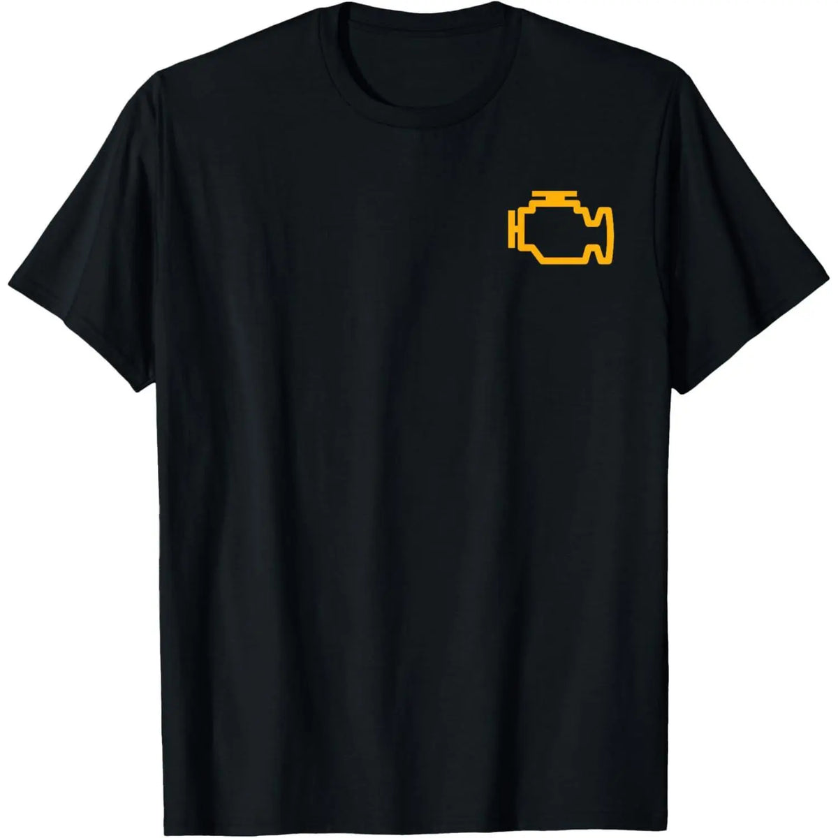 Pure Cotton Check Engine Light T-Shirt classic Fabric Menswear,sohochic