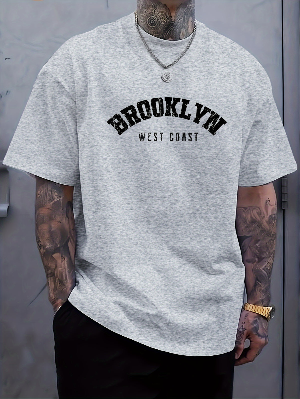 Xiangpan Ming'S Summer Short-Sleeve Print T-Shirt Is a Versatile Base Layer for Men