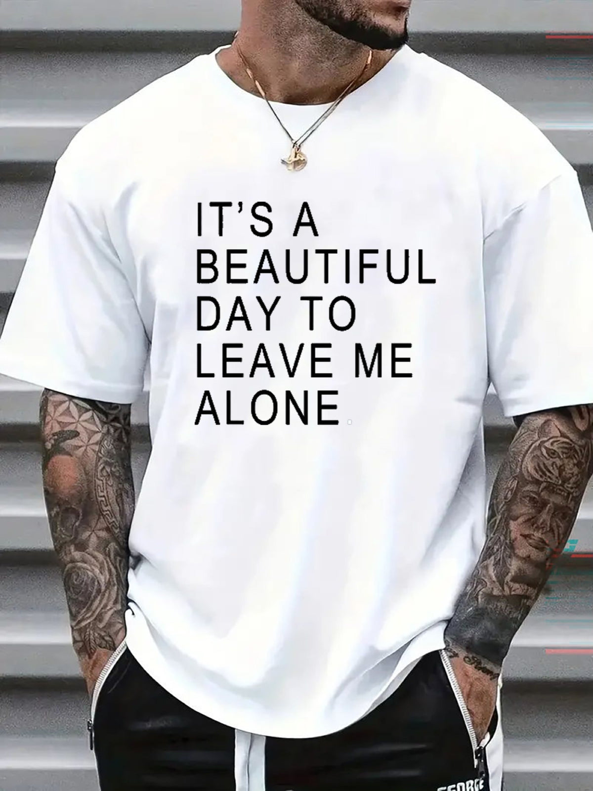 Mens TShirt Comfortable Crew Neck Casual Cotton ShortSleeves Soft Breathable Top Menswear Tshirt Summer Spring Streetwear Cotton Fabric Trendy Letter Print