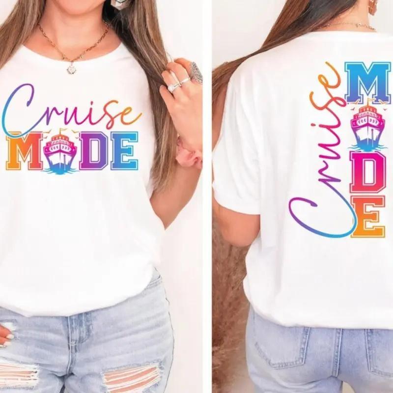 Cruise Mode T-Shirt, Funny Cruise Shirt, Cruise Squad Group Tee 2025, Matching Family Vacation Cruise Shirts, Vacation Shirt for Family