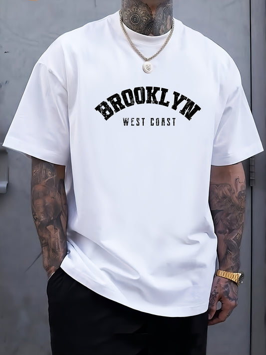Xiangpan Ming'S Summer Short-Sleeve Print T-Shirt Is a Versatile Base Layer for Men