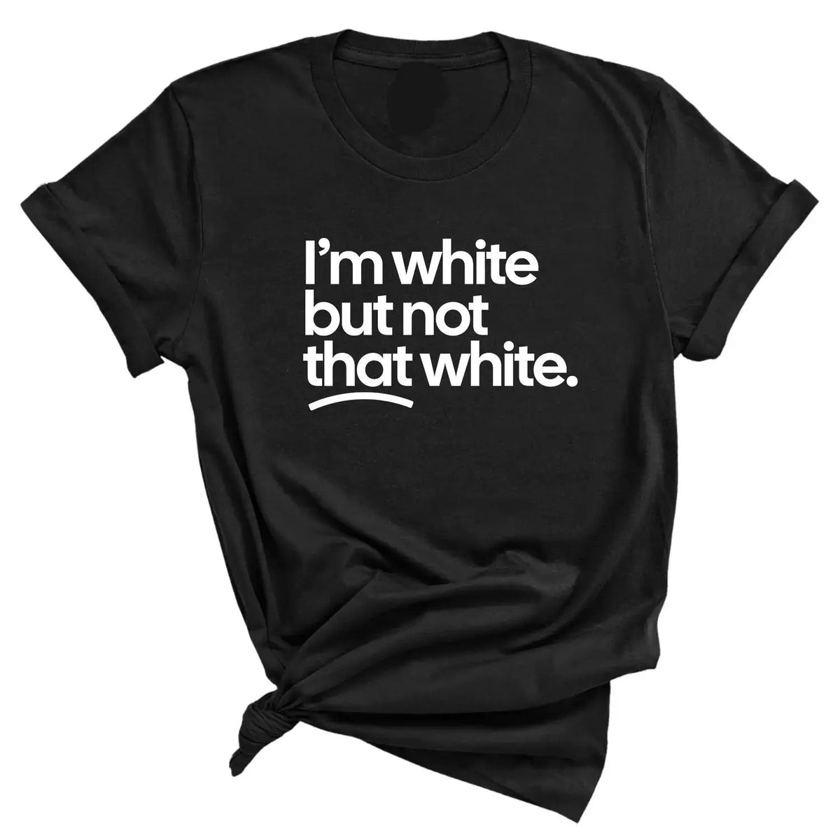 Women's Classic Fitted Graphic Print Top - Short Sleeves, Crew Neck, Subtle White Hue, Breathable Soft Cotton, Lightweight, Durable Stitching, Bold Humor, Casual T-Shirt Black Womenswear,sohochic