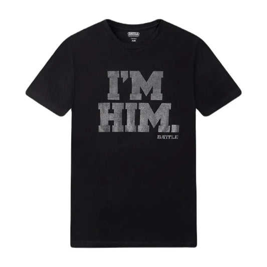 Men's T-Shirt Casual Crew Neck Vintage Fashion Comfort Loose Single Side Printed T-Shirt - I'M HIM Printed T-Shirt, Men's Casual Street Style Stretch Crew Neck T-Shirt for Summer, Combat Sports, Classic Fit Tops