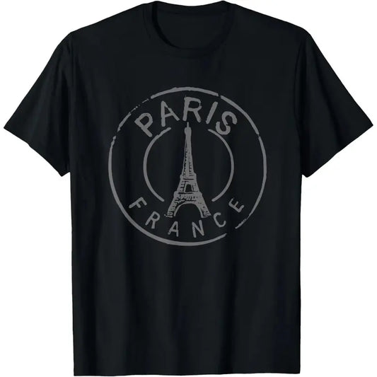 Vintage Retro Paris France Eiffel Tower Love Men Women Kids T-Shirt