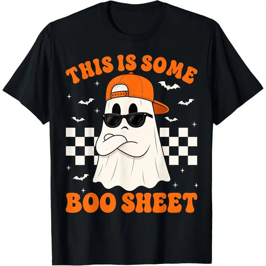 This is Some Boo Sheet Funny Halloween Cool Ghost Boy Kids T-Shirt