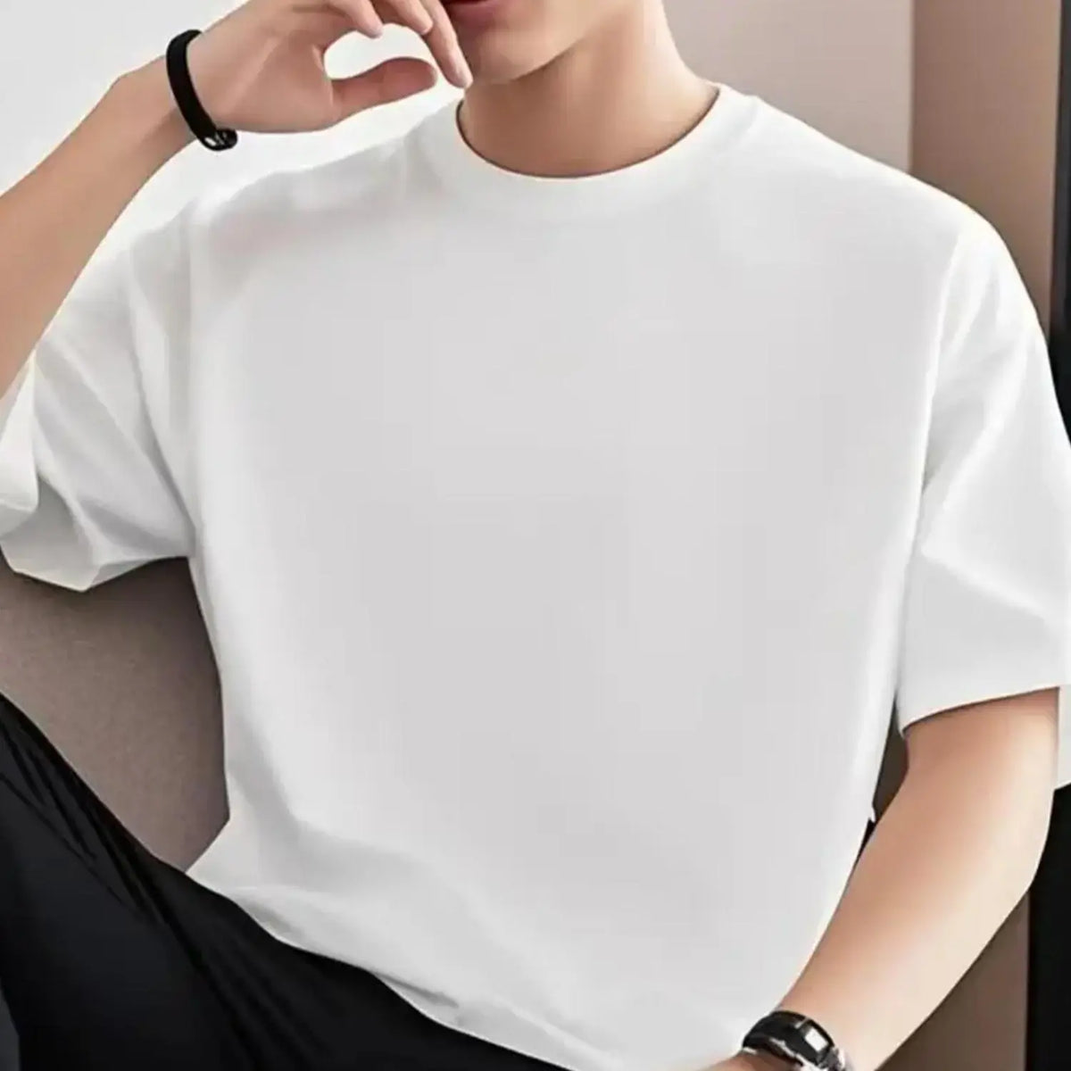 12oz Max Heavyweight Oversized Short Sleeve, 100% Cotton Cropped Tee, Casual Crewneck Tshirt, Mens Graphic Tees, MeJend Boxy tee