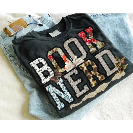 Book Nerd PRINTED Vintage T-shirt Retro Bookish Trendy Lover Retro Tee Trendy For Booktok Librarian Gift Idea Bookish Casual Short Sleeve Crew Neck Top book lover reading shirt booktok outfit literary apparel vintage reading tee reader clothing