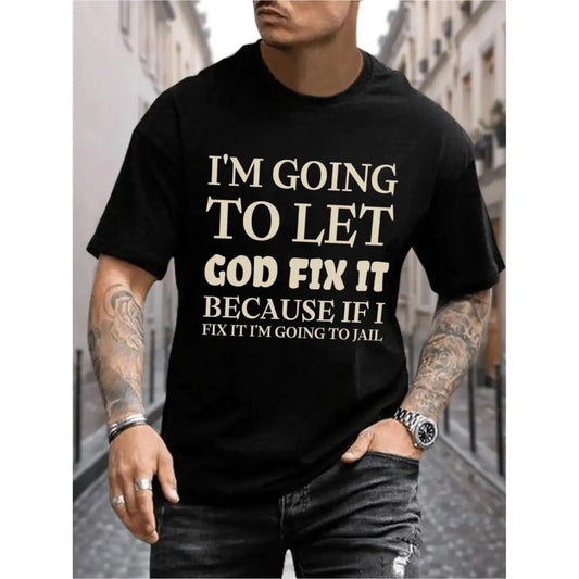 Women's Crew Neck Short-Sleeve Graphic Print Cotton T-Shirt - Streetwear Casual Summer Top, Lightweight Breathable Relaxed-Fit Black with White Lettering (Also for Men),sohochic