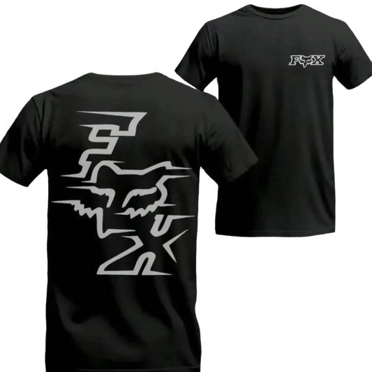 Men's Retro Fox Graphic Short-Sleeve T-Shirt - Premium Crewneck Streetwear Menswear, Breathable All-Season Casual Pullover Sports Top for Men's Clothing