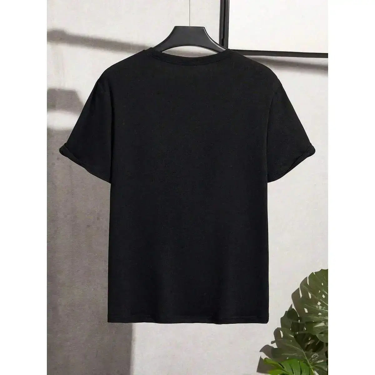 Men's Cotton Digital Print Short-Sleeve Round Neck T-Shirt - Red & White Bunny Skull with Crossbones Design, Streetwear Tops for Unique Wardrobe, Casual Gift for Boyfriend
