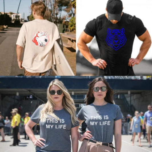 Custom T Shirts Design Your Own Bulk Customized T Shirts Unisex Personalized T Shirts Tee Add Text Logo/Photo/Image