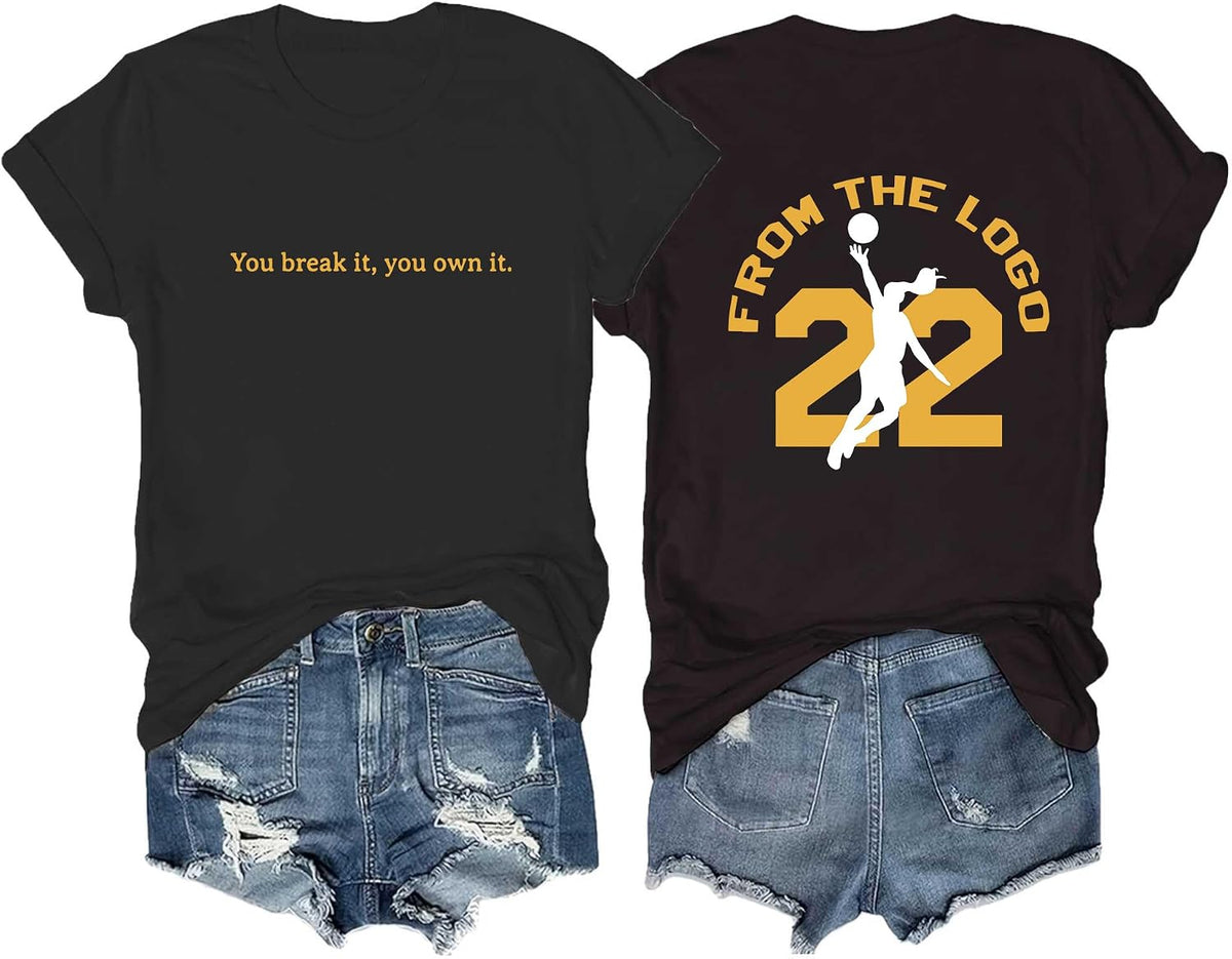 Number 22 Women Basketball Lover Sports Graphic T-Shirts