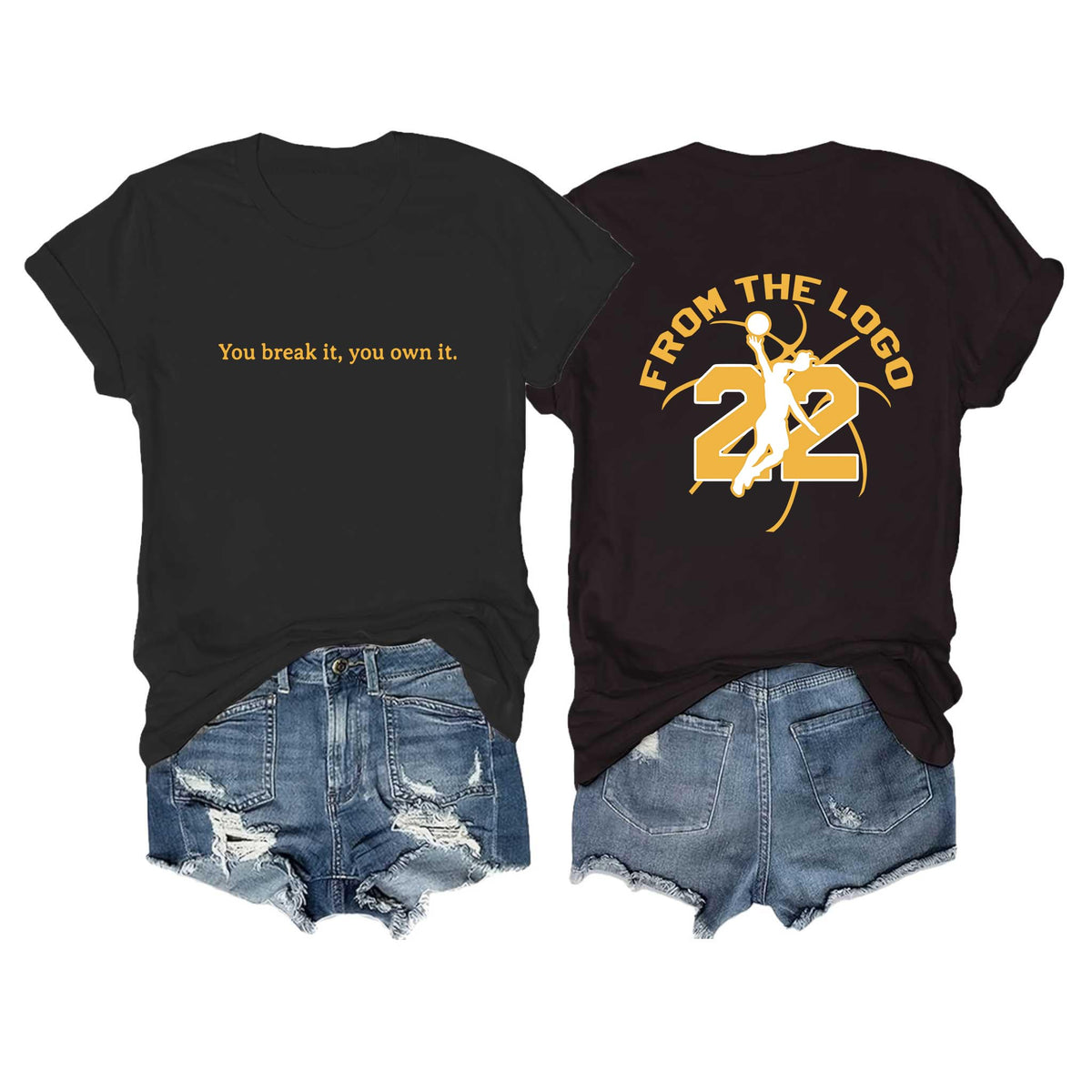 Number 22 Women Basketball Lover Sports Graphic T-Shirts