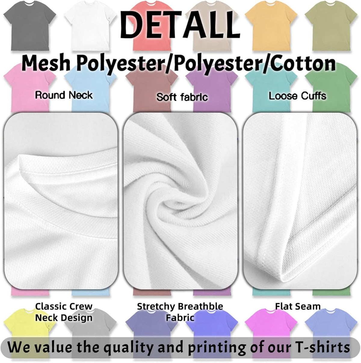 Custom T Shirts Design Your Own Bulk Customized T Shirts Unisex Personalized T Shirts Tee Add Text Logo/Photo/Image