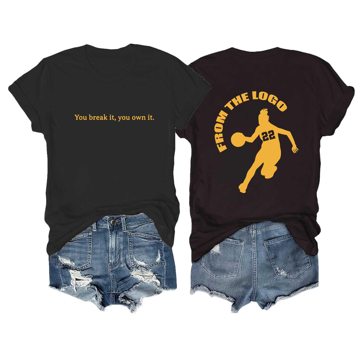 Number 22 Women Basketball Lover Sports Graphic T-Shirts