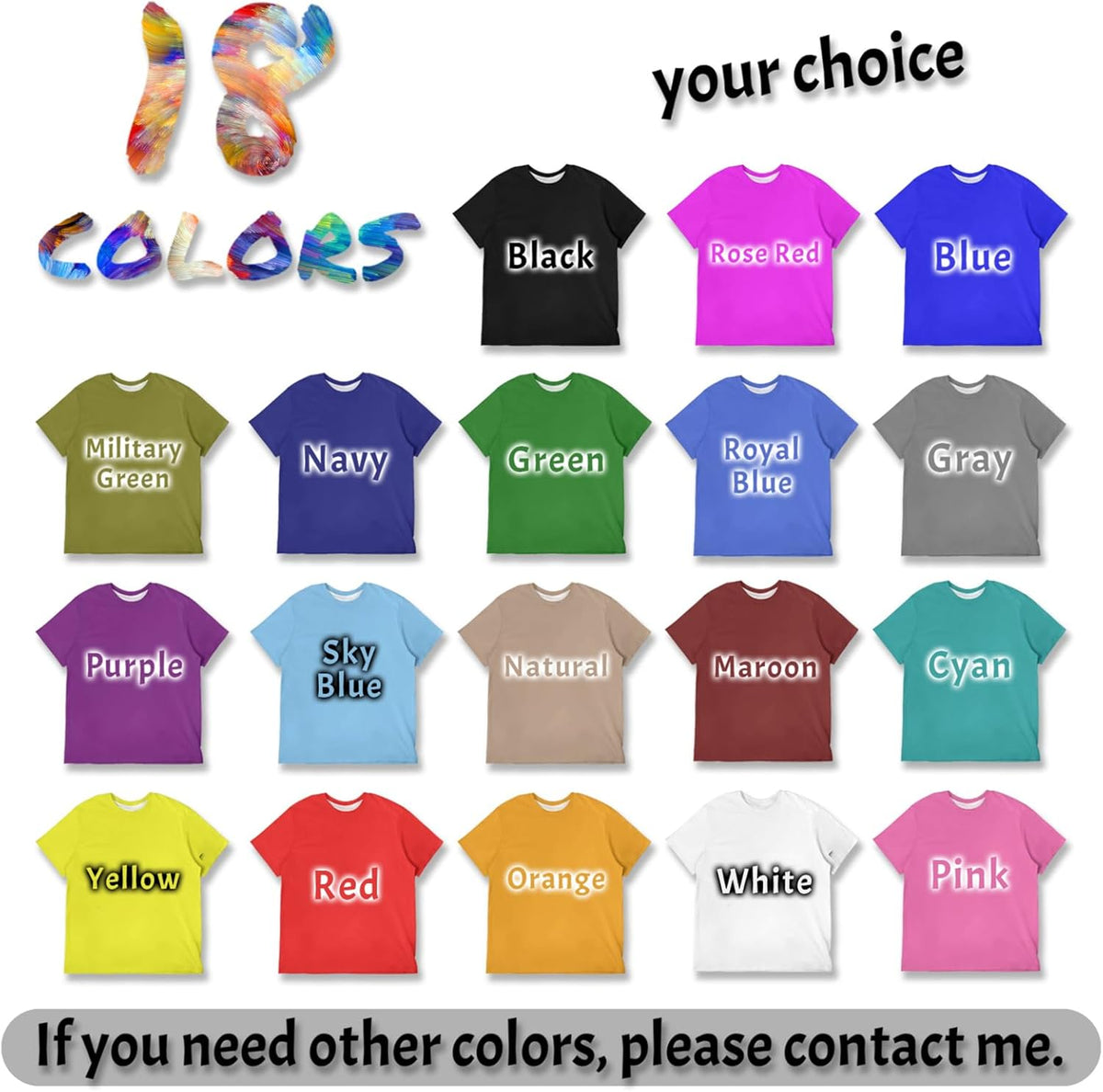 Custom T Shirts Design Your Own Bulk Customized T Shirts Unisex Personalized T Shirts Tee Add Text Logo/Photo/Image