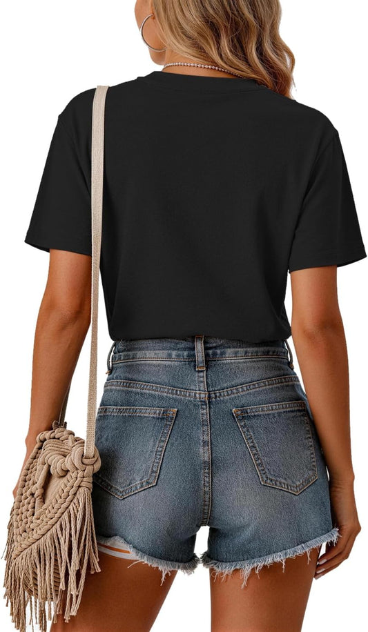 Rocksir Wildflower Shirt for Women,Vintage Floral Plant Graphic T-Shirts