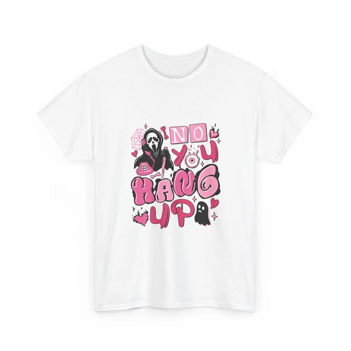 Horror “No You Hang Up” Halloween Graphic T-Shirt
